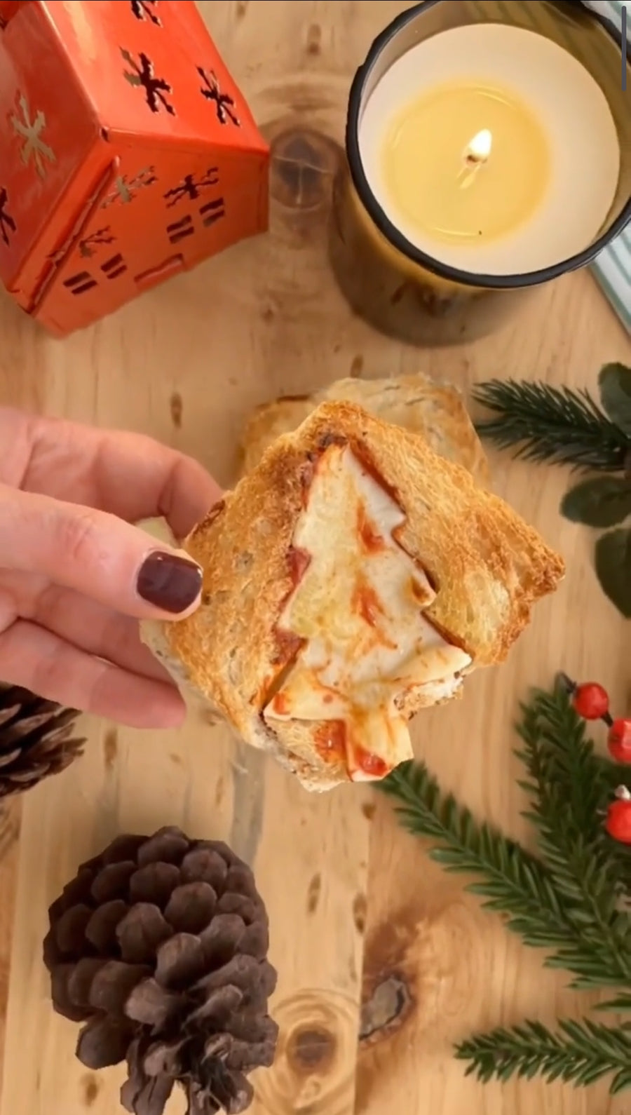 Christmas Mini Pizzas⁠