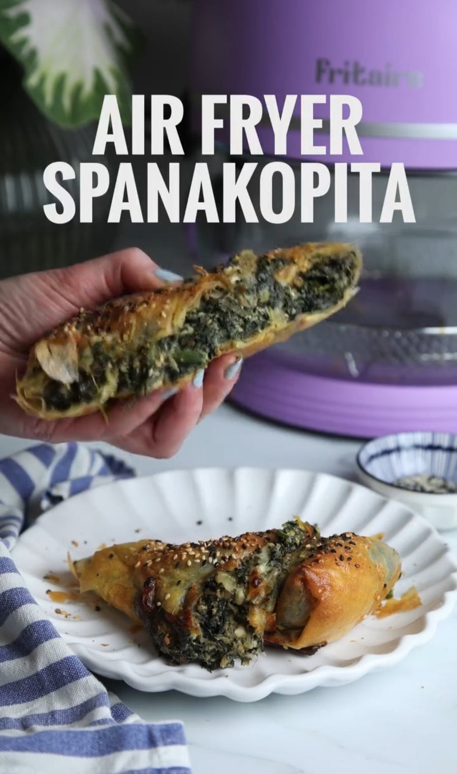 Air Fryer Spanakopita