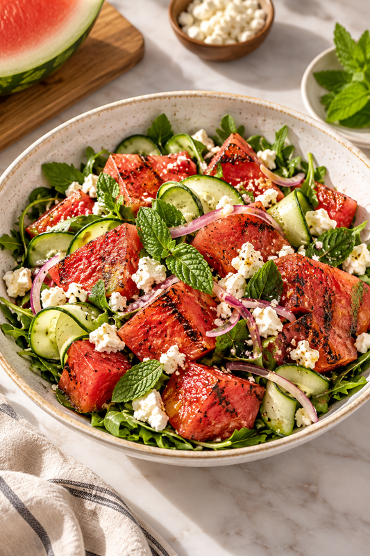 Roasted Watermelon Salad